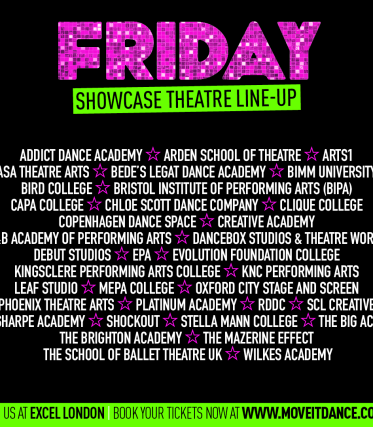 THE SHOWCASE THEATRE LINE-UP IS HERE
